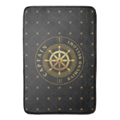 Tapis De Bain Mat de bain de roue Gold Ship (devant Vertical)