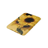 Tapis De Bain Mat de bain de tournesol jaune (Angle)