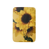 Tapis De Bain Mat de bain de tournesol jaune (Devant (Vertical))