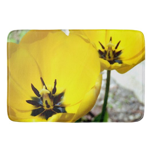 Tapis De Bain Mat de bain de tulipe jaune (Devant)