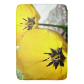 Tapis De Bain Mat de bain de tulipe jaune (devant Vertical)