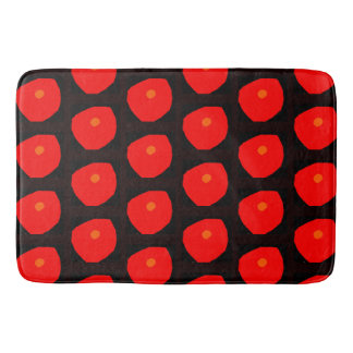 Tapis De Bain Mat de bain des anémones rouges