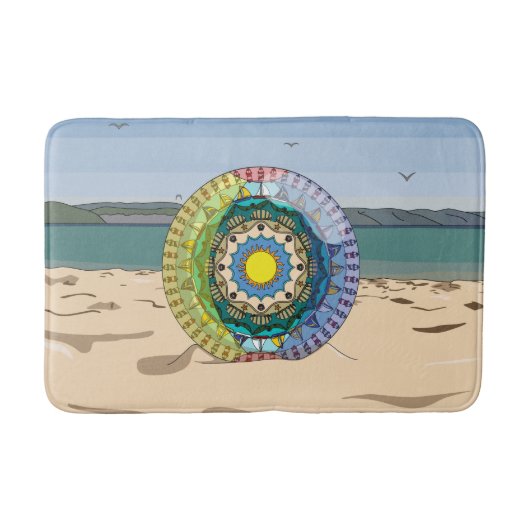 Tapis De Bain Mat de bain d'été ensoleillé (Devant)