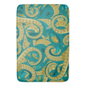 Tapis De Bain Mat de bain d'octopus turquoise (devant Vertical)