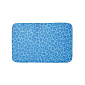 Tapis De Bain Mat de bain Empreinte de léopard bleu (Devant)