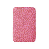 Tapis De Bain Mat de bain Empreinte de léopard rose (Devant (Vertical))