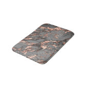 Tapis De Bain Mat de bain en marbre noir, gris et Rose (Angle)