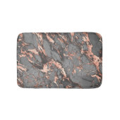 Tapis De Bain Mat de bain en marbre noir, gris et Rose (Devant)