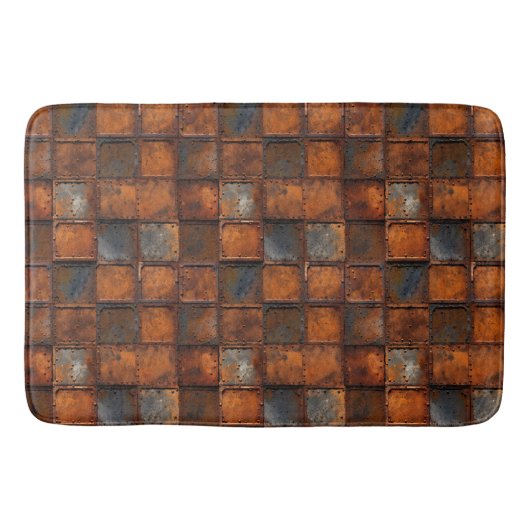 Tapis De Bain Mat de bain en métal rouillé (Devant)