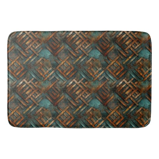 Tapis De Bain Mat de bain en métal rouillé (Devant)