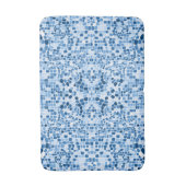 Tapis De Bain Mat de bain en mosaïque bleue (Devant (Vertical))