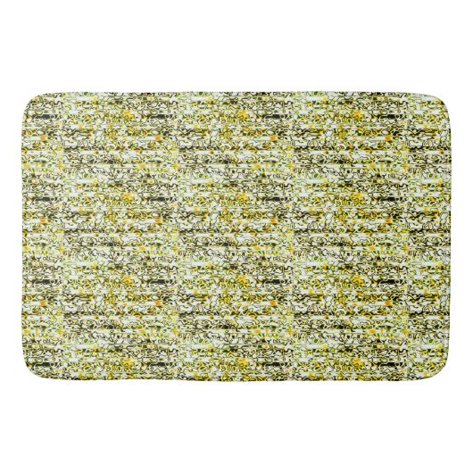Tapis De Bain Mat de bain en or jaune et noir (Devant)