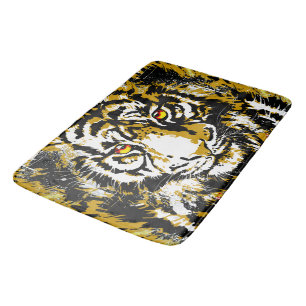 Tapis De Bain Mat de bain en tigre beige - Oeuvre en tigre - Fau