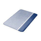 Tapis De Bain Mat de bain En vichy bleu (Angle)