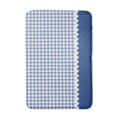 Tapis De Bain Mat de bain En vichy bleu (Devant (Vertical))
