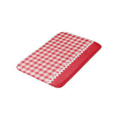 Tapis De Bain Mat de bain En vichy rouge (Angle)