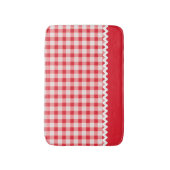 Tapis De Bain Mat de bain En vichy rouge (Devant (Vertical))