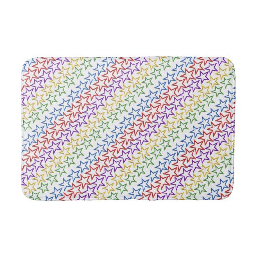 Tapis De Bain Mat de bain - Étoiles colorées (Devant)