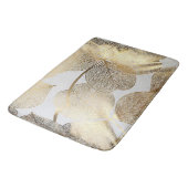 Tapis De Bain Mat de bain feuille or (Angle)