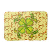 Tapis De Bain Mat de bain - Feuilles ivoiriens sur Jaune (Devant)