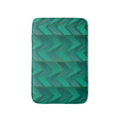 Tapis De Bain Mat de bain géométrique turquoise (Devant (Vertical))