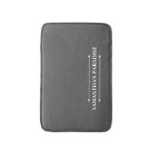 Tapis De Bain Mat de bain gris moderne (Devant (Vertical))