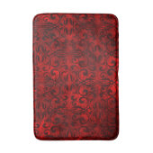 Tapis De Bain Mat de bain/Grunge rouge et noir (Devant (Vertical))