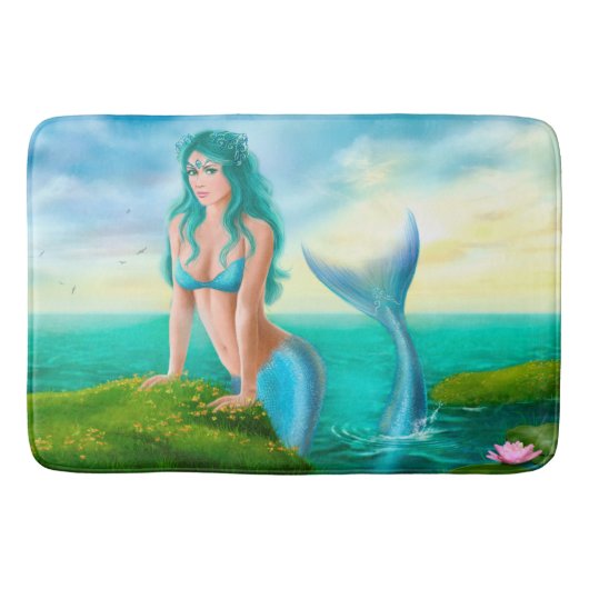 Tapis De Bain Mat de bain Imaginaire de la sirène marine (Devant)