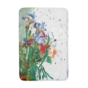 Tapis De Bain Mat de bain Irises