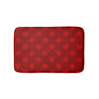Tapis De Bain Mat de bain japonais rouge floral