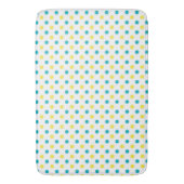 Tapis De Bain Mat de bain/Jaune et Pois Turquoises (devant Vertical)