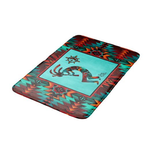Tapis De Bain Mat de bain Kokopelli Sud-Ouest (Angle)