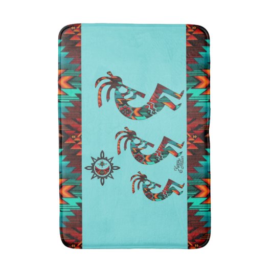 Tapis De Bain Mat de bain Kokopelli Sud-Ouest (Devant (Vertical))