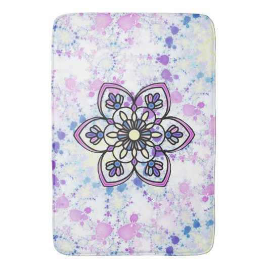 Tapis De Bain Mat de bain Mandala Spring (devant Vertical)