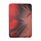 Tapis De Bain Mat de bain moderne rouge et noir (Devant (Vertical))