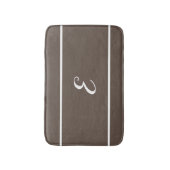 Tapis De Bain Mat de bain monogramme (Devant (Vertical))