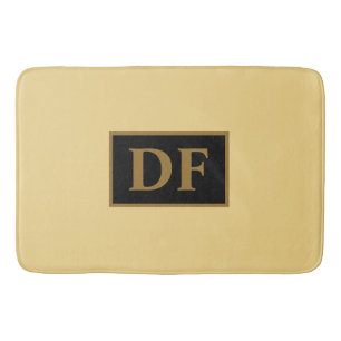 Tapis De Bain Mat de bain Monogramme Champagne
