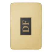 Tapis De Bain Mat de bain Monogramme Champagne (devant Vertical)