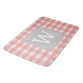 Tapis De Bain Mat de bain monogramme de Buffle rose (Angle)