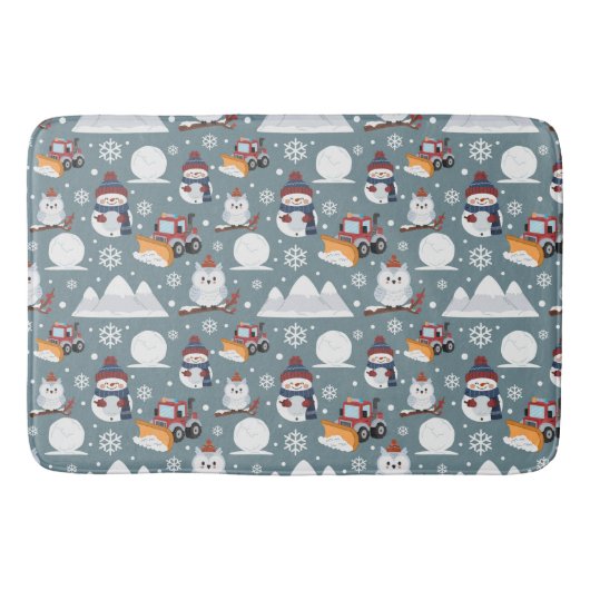 Tapis De Bain Mat de bain Motif d'hiver (Devant)