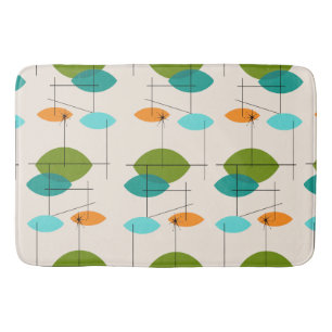 Tapis De Bain Mat de bain Motif rétro atomique mobile
