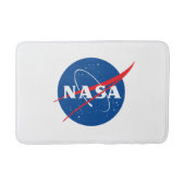 Tapis De Bain Mat de bain moyen Iconique de la NASA (blanc fusée (Devant)