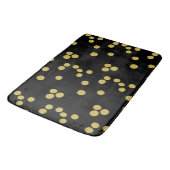 Tapis De Bain Mat de bain noir et or (Angle)