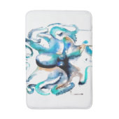 Tapis De Bain Mat de bain octopus aquarelle (Devant (Vertical))