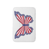 Tapis De Bain Mat de bain papillon patriotique (Devant (Vertical))