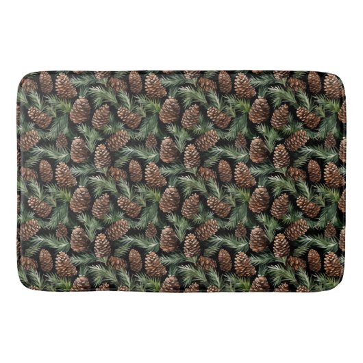 Tapis De Bain Mat de bain Pinecones (Devant)