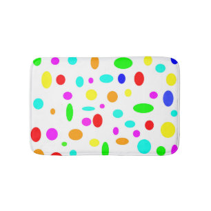 Tapis De Bain Mat de bain points de couleur