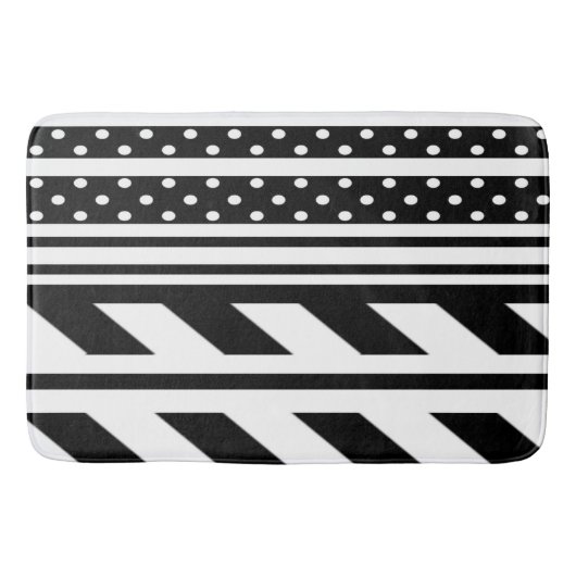 Tapis De Bain Mat de bain/Pois et rayures (Devant)