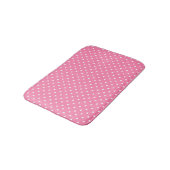 Tapis De Bain Mat de bain Pois rose (Angle)