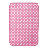 Tapis De Bain Mat de bain/Pois rose et blanc (devant Vertical)